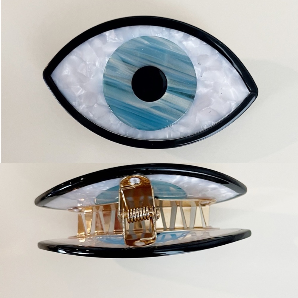 Evil Eye Acrylic Hair Claw (brand new)